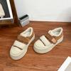 Grape Mother Winter New Thick-soled Muffin Cotton Shoes Women Wear Small Height-increasing Board Shoes School Style Casual Shoes Women