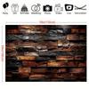 Vintage wooden board design with polyester fiber background fabric, suitable for photography, parties, and home decoration