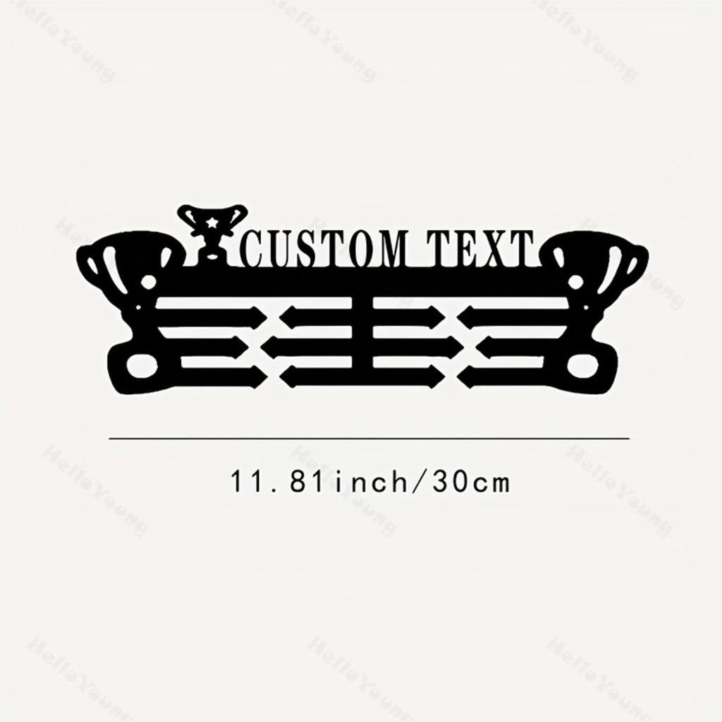 Vintage Metal Medal Display Wall Mount DIY Custom Name Hot Sale