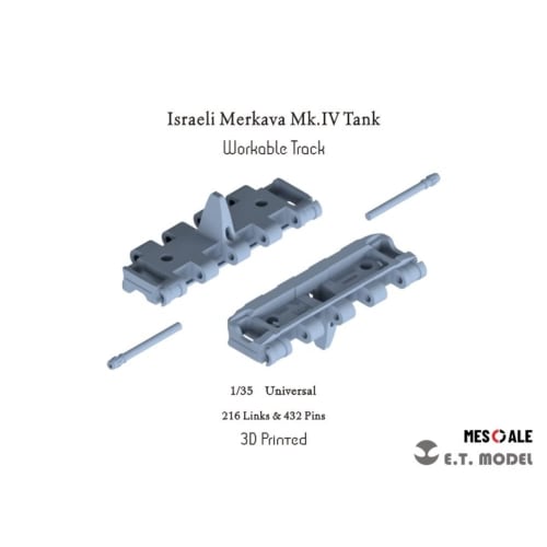 ET Model 1/35 scale working tracks for modern Israeli IDF Merkava Mk.IV tanks, plastic model parts, P35-024