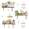 Garden Pot Plant Wall Sticker Bonsai Home Decoration Sticker Living Room Kitchen PVC Wall Decal DIY Decoration