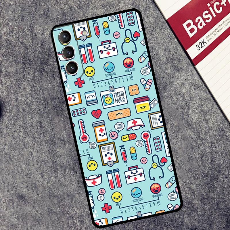 Medical Doctor Nurse Case For Samsung Galaxy S24 S23 S22 S21 Plus Ultra Note 20 S9 S10 Note 10 S20 S21 FE Cover