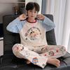 Jungen Baumwoll-Pyjama-Set Langarm Cartoon-Print Nachtwäsche Kinder Teenager 8 Jahre