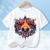Portugal Flag Retro Style Graphic Children Shirt Kid Boys Girls Summer Cotton Short Sleeve Little Soccer Fan Casual Daily Wear