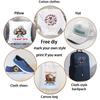 4Pcs 4 Styles Plastic Heat Transfer Film Logo Stickers Set for DIY T-Shirt Bags Hats Sports 195~230x216~230mm 1pc/style