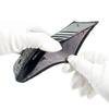 Inden Bill Compartment Coin Black with Black Small Rose [Inden-ya] Bi-fold Wallet, H, Box-type Purse, Deerskin, Lacquer, Pattern, 2204-01-176