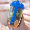 Salad Meal Shaker Cup with Fork   Salad Cup Health Salad Container Portable Vegetable Breakfast Container Set