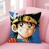 Cute Japanese Game DDragon Quest Slime Cushion Cover Pillow Case Soft Skin Friendly Fabric  Concealed Zipper