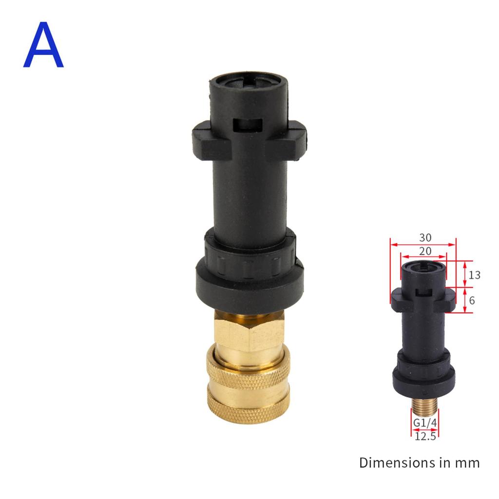 High Pressure Washer Adapter 1/4" Spray Nozzle Tips Sets Brass Female Quick Connector for