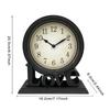 Desk Clock Non Ticking European Style Super Silent Decorative Table Clock Retro for Table Bedroom Indoor Room Decor Desktop