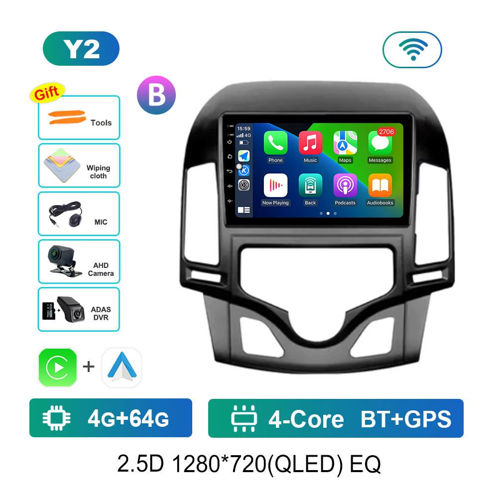 Android OS Car Radio Multimedia Player for Hyundai I30 2006 - 2011 WiFi GPS Navigation DSP Stereo Split Screen BT Head Unit