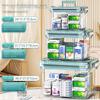 Transparent Large Capacity Family Medicine Organizer Storage Box for Home Travel ChildSafe Drug Cabinet Medical Supply Container