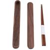 Portable Eco Friendly Wooden Reusable Chopsticks Storage Case Box