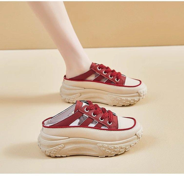 

Daddy sandals women s summer 2025 new outer wear thick-soled muffin explosion hollow sports and leisure bag head sandals tide 40