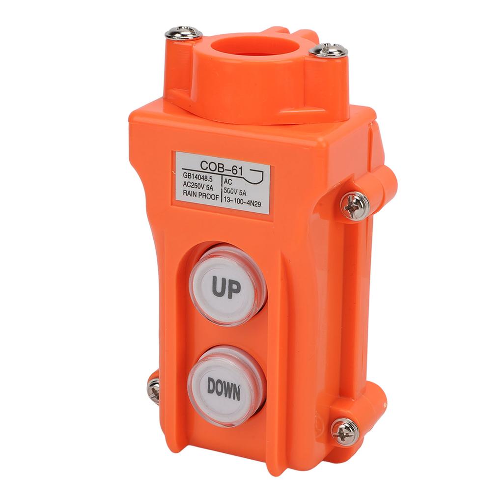 Crane Controller AC250V AC500V 5A Easy To Use Rainproof Small UP Down Hoist Push Button Switch