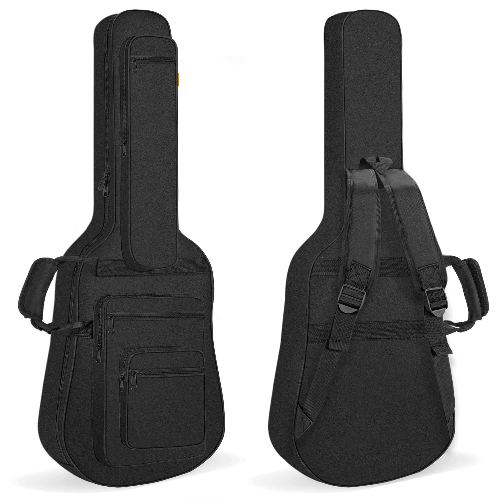 

IBVIVIC Electric Guitar Case, Soft Case, Lightweight Gig Bag with 10mm Sponge Lining, Shoulder Strap, Handle, Large Capacity, 6 Pockets, Easy to