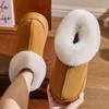 Cotton Slippers Women's Autumn and Winter New Indoor Home Warmth Thick Bottom Non-slip and Dirt-resistant Plush Outer Cotton Shoes