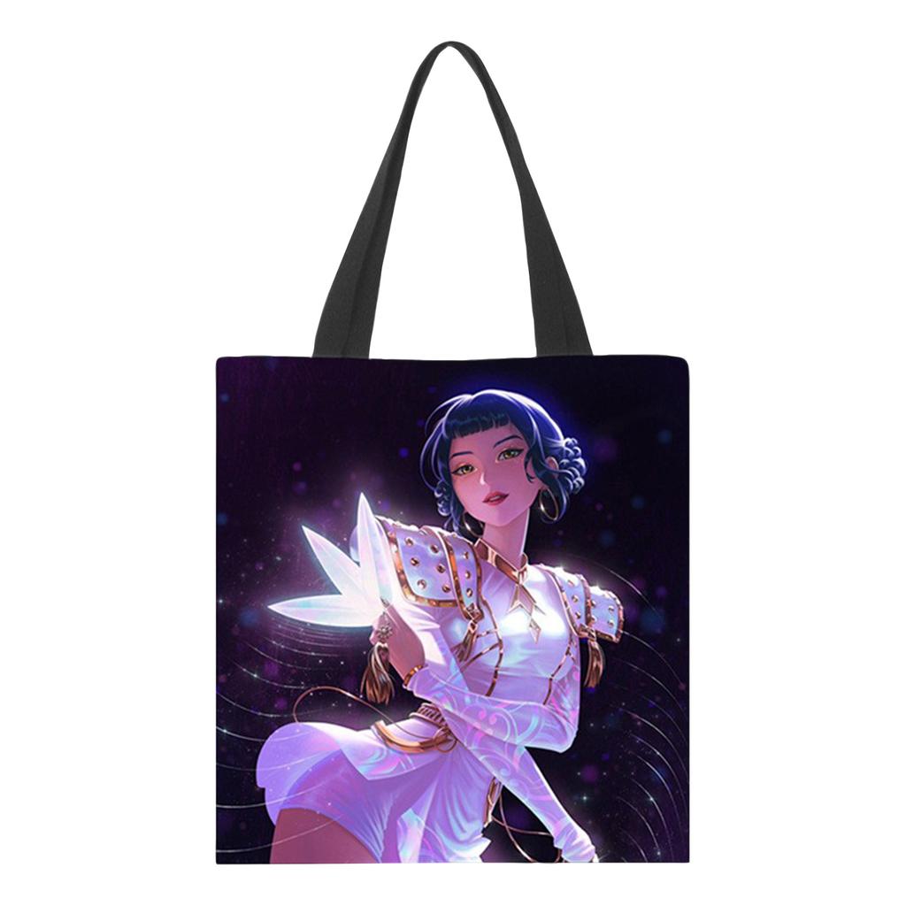 Girls Group Poster Printed Canvas Bag  Style Fan Support Zipper Handbag Women's Bag