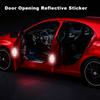 AAGX1 4PCS Reflective Car Door Sticker Safety Opening Warning For Opel Astra j Insignia Astra g Corsa Zafira b Mokka Vivaro Meriva