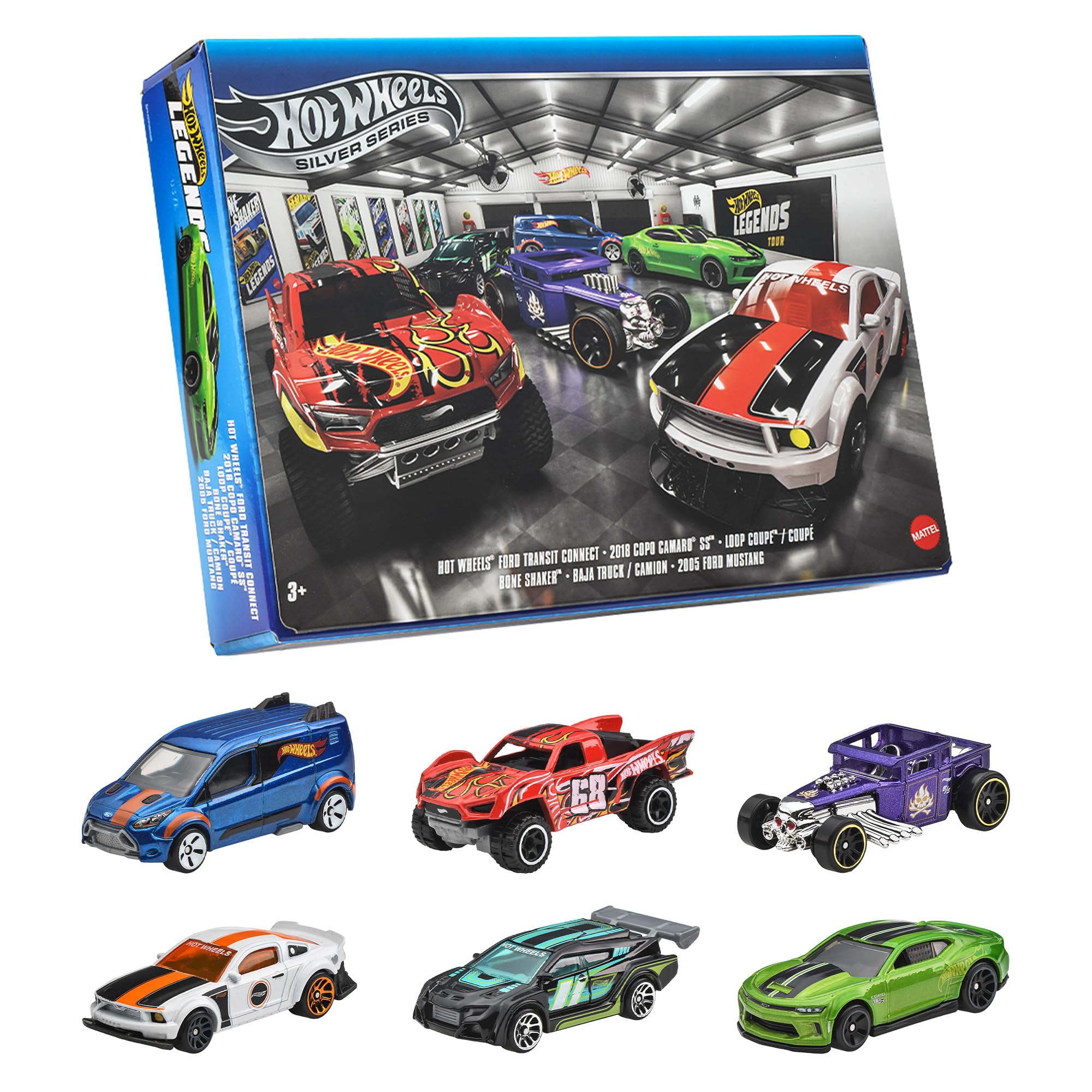 Hot Wheels Легендарный автомобиль 6 Возраст JLB24 Мультиупаковка Игрушки, Машинки, 3+, Мультиупаковка