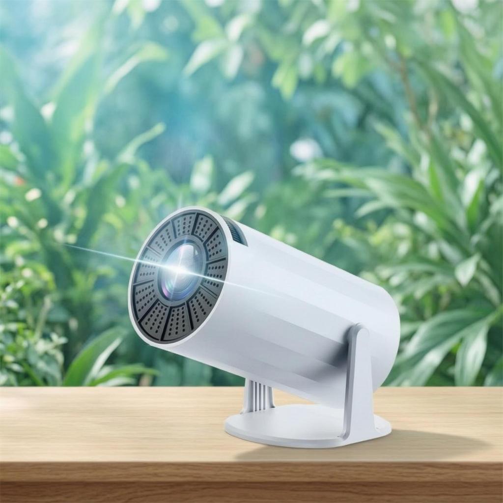 Mini Projecting Machine with Stand Auto Focus and 4K Support for Bedroom,