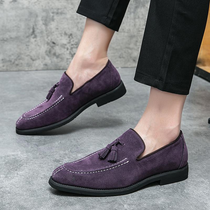 Fashion New Business Oxford British Men's Purple Tassel Style Oxford Shoes Moccasins Wedding Prom Homecoming Party Footwear Zapatos Homb