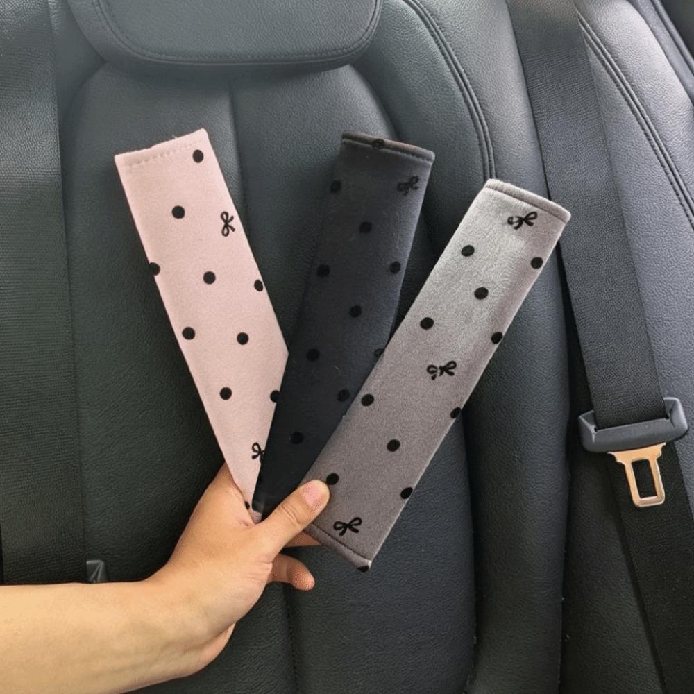 Skin Friendly Seat Belt Shoulder Pad Soft Fabric Shoulder Belt Cushion Car Interior