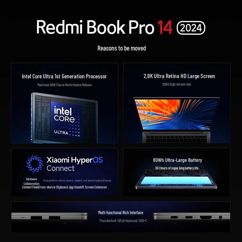 Xiaomi RedmiBook Pro 14 2024 Laptop (CN version)