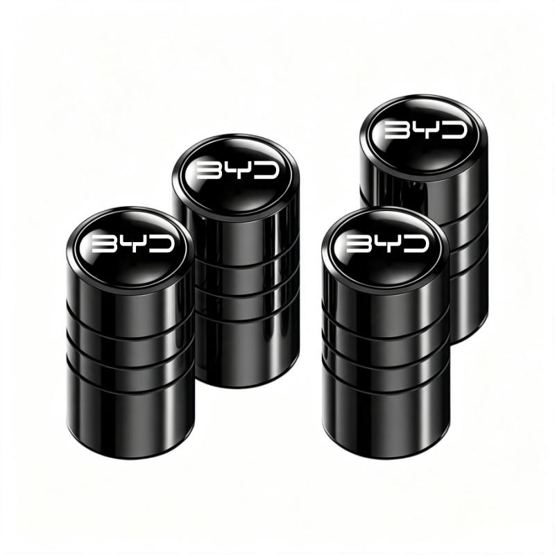4Pcs Aluminum Alloy Car Tire Valve Stem Caps For BYD Seal U Dolphin Mini Sealion 7 Song Pro ATTO 3 Yuan UP Dolphin Seal 5 Stem Caps1