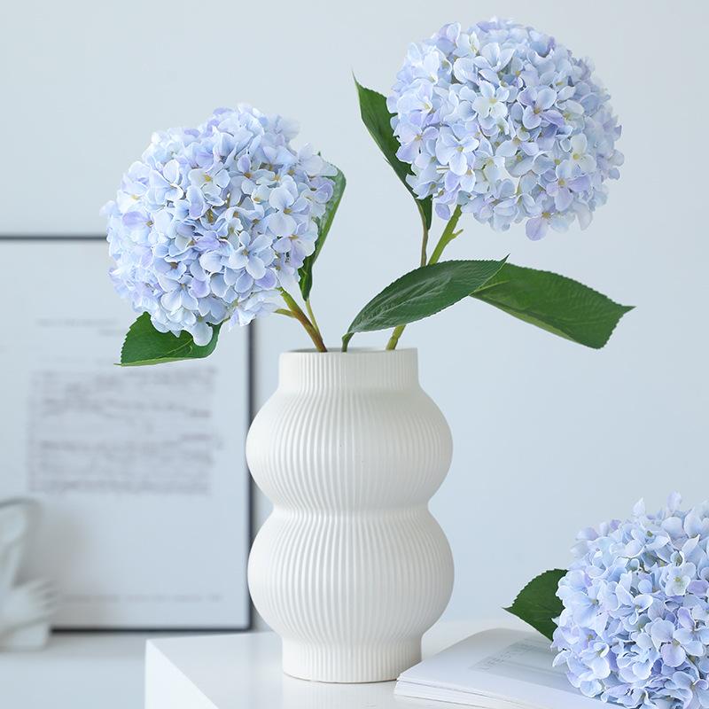 Lifelike Artificial Hydrangea Flowers 66cm Large Flowers Artificial Fake Hydrangeas for Home Decor Floral Arrangements Wedding Bouquets Centerpieces
