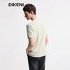 DIKENI Men's Tech Cool-Feel Color-Block Waffle Knit T-Shirt