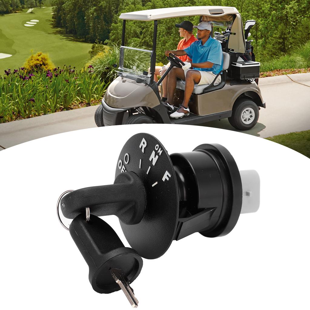 Club Car Ignition Key Switch with 2 Keys 605637 Plastic Replacement for EZGO RXV 2008‑Up