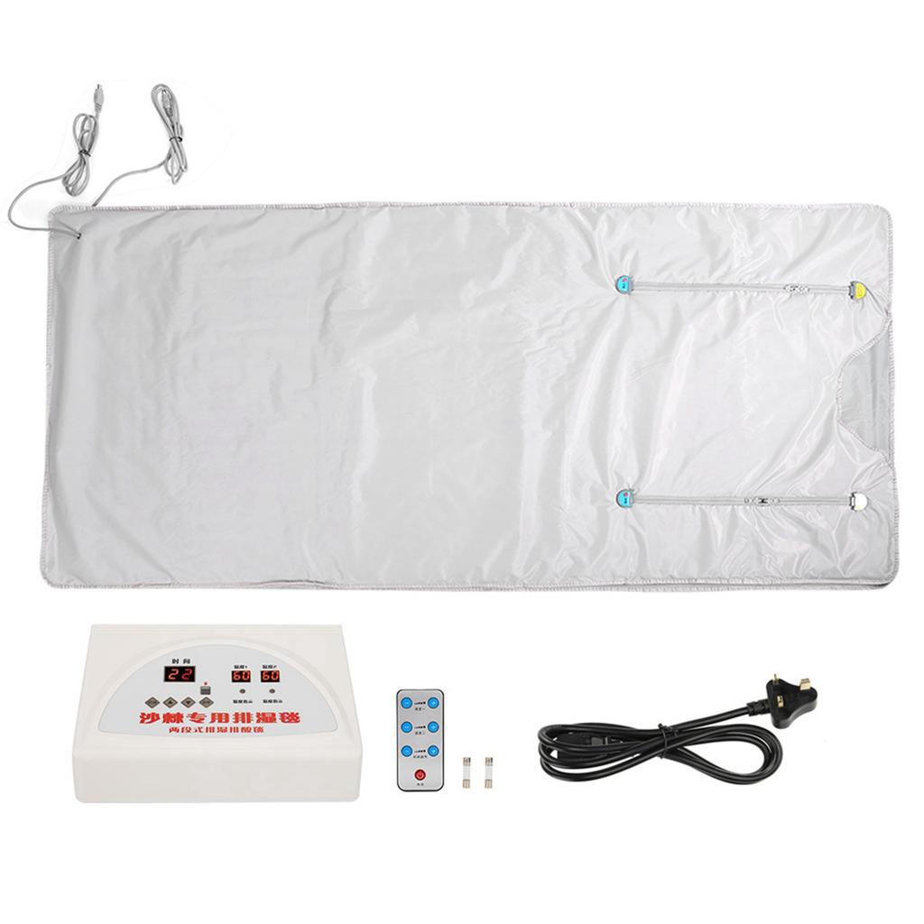 Far Infrared Sauna Heating Blanket Detoxification Body Slimming Blanket Silver