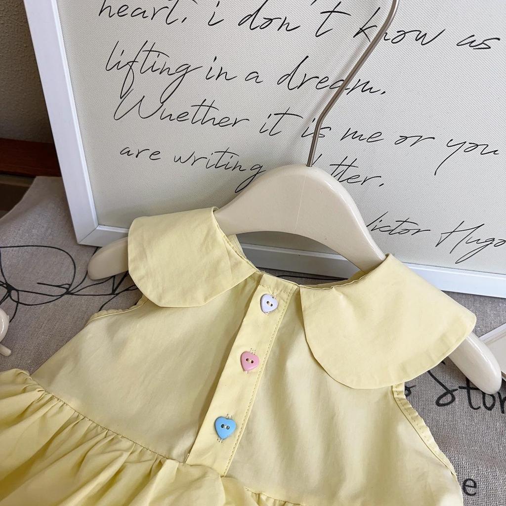 Mädchen Ärmelloses Prinzessin Kuchen Kleid - Sommer Baby Mode AXB206