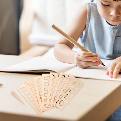 Creative Wooden Tracing Board for Preschool Kids - Montessori Learning Toys Writing Skills