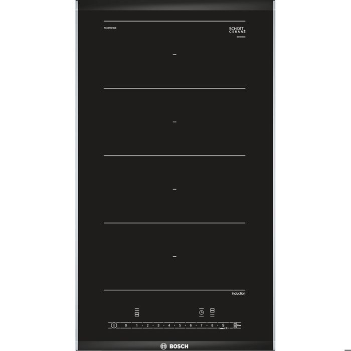 Domino Vitrocéramique BOSCH PXX375FB1E - 2 Foyers Induction - Zone FlexInduction - DirectSelect