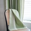 American Cotton Linen Stripe Thick Blackout Home Window Curtains with Tassel Bedroom Kitchen Drapes Living Room Shading Curtain