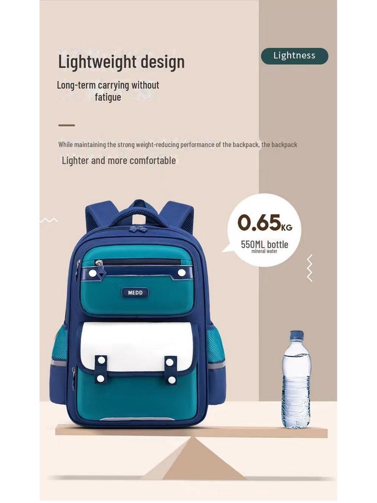 2024 Lightweight Multi-layer Breathable Backpack for Grades 1-6 Elementary Students