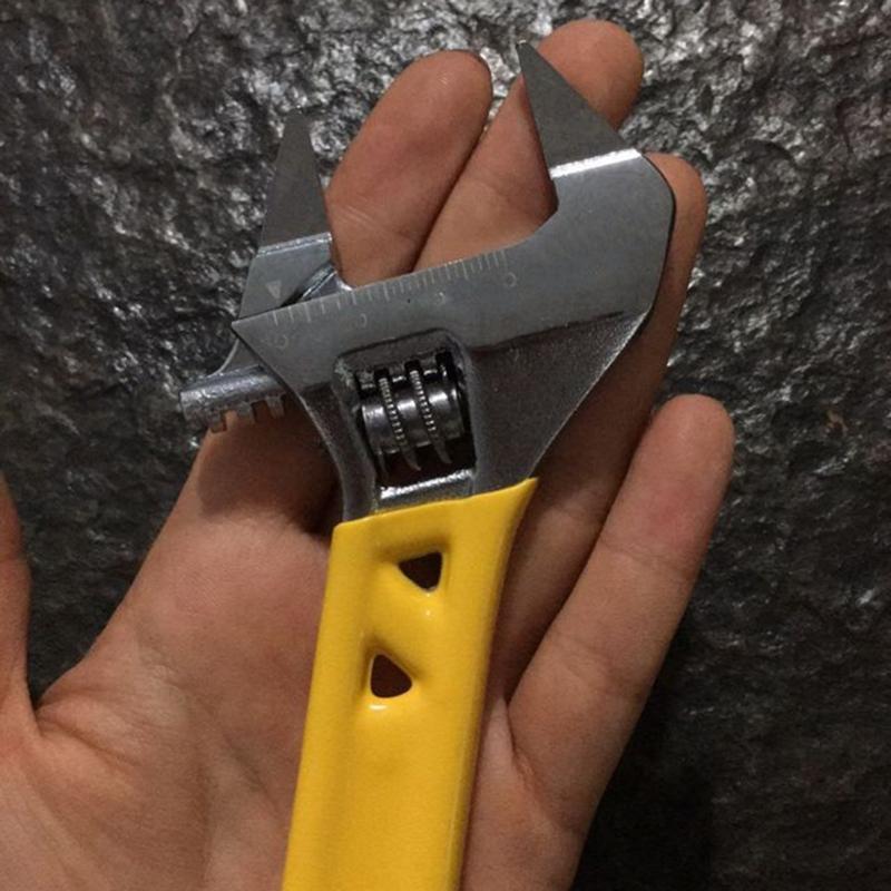 MultiPurpose Steel Spanner 20mm Most Opening Jaw Design For Tight Space With NonSlip Rubber Handle Adjustable Wrench