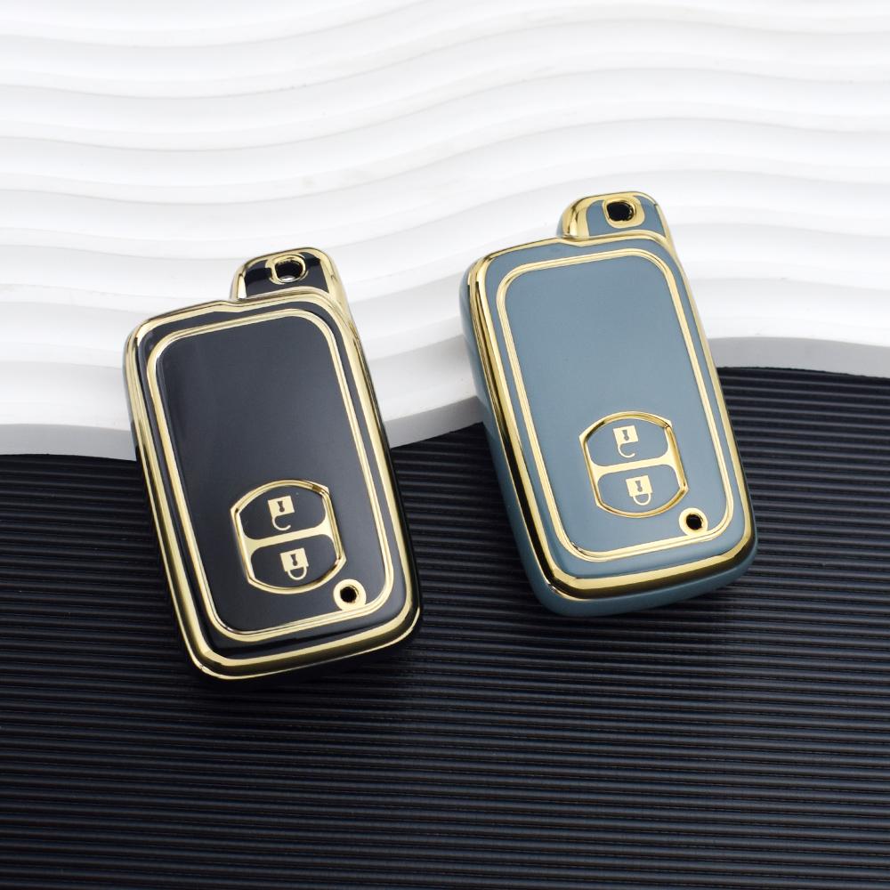 2 Buttons TPU Remote Fob for Toyota Land Cruiser Camry Prado Corolla Prius Aqua RAV4 Cover Keyless Car Key Case 2013 2014