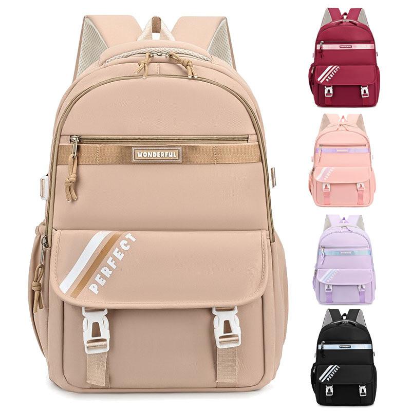 Perfect Print Letter Backpack Casual Student Schoolbag Travel Bags Computer