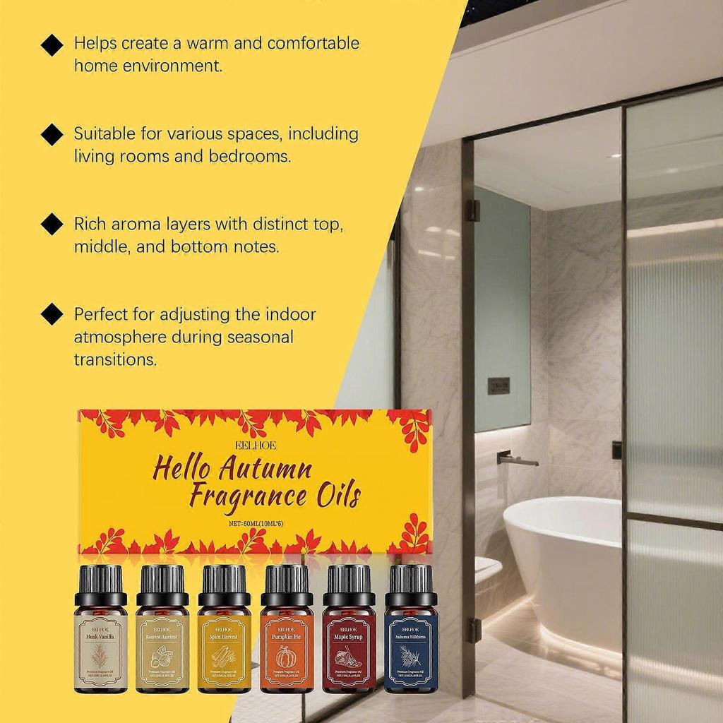 Autumn Aromatherapy Essential Oil Set Exudes A Warm Fragrance Creating A Cozy Atmosphere At Home With Plant Aromatherapy