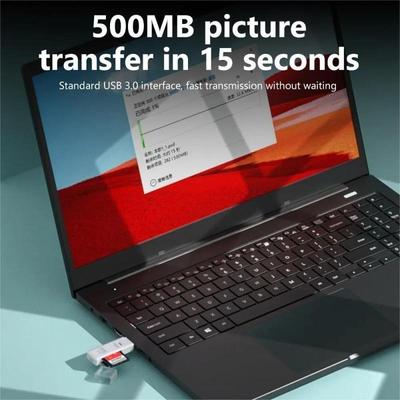 Leitor de cartão USB 3.0/2.0 multifuncional 2 em 1 de alta velocidade, compatível com TF SD, computador, tablet, câmera, laptop, montado no carro