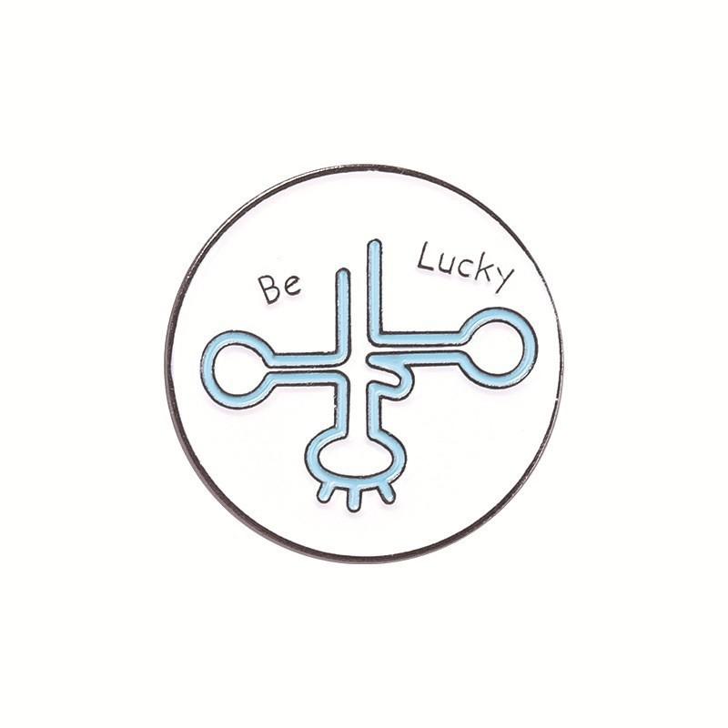 Creative Personalized Metal Cartoon Brooches Unique Geometric Pins For Stylish Accessories