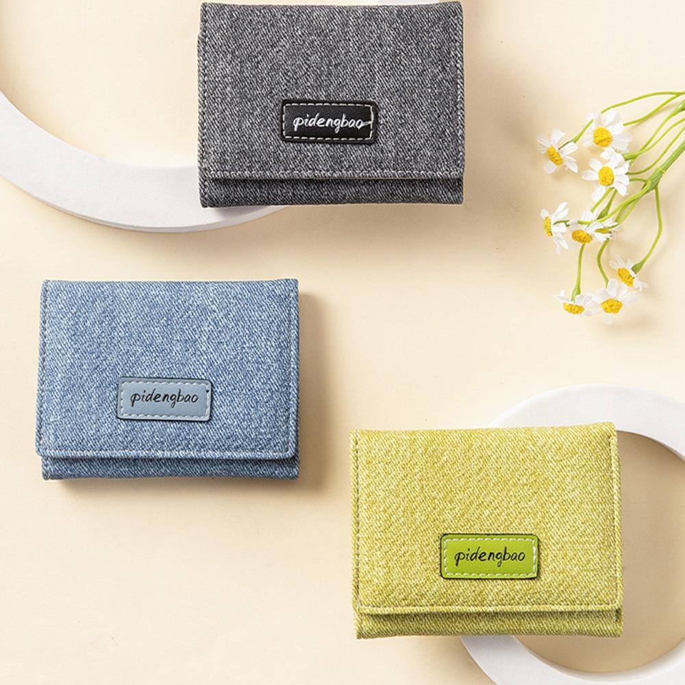 Practical PU Leather Coin Purse New Design Portable Credit Card Holder Multi-pocket Women Short Purse Female