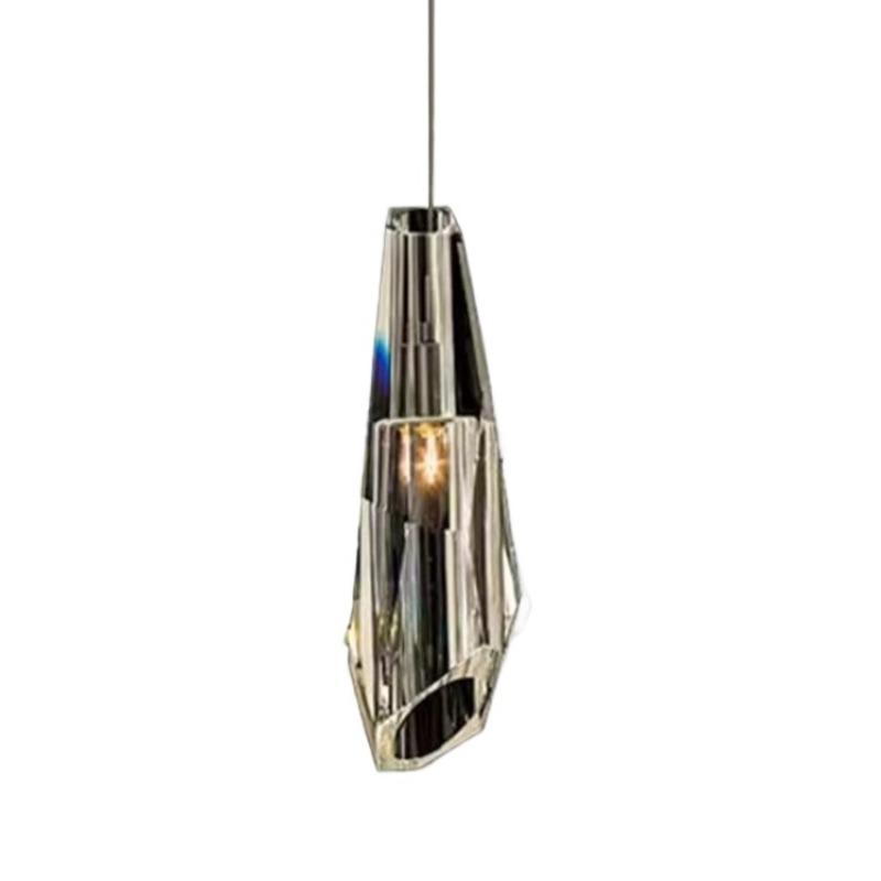 Full Copper Light Luksus Krystall Nattbordslampe Soverom Enkelt og kreativt Restaurant Bar Disk Balkong Langt Dekorativt lys