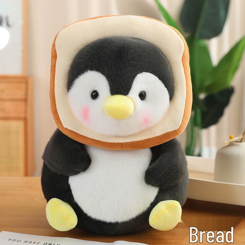 Influencer-Inspired Dondon Penguin Milk Tea Plush Toy - Cartoon Penguin Animal Doll for Children