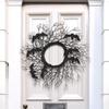 Halloween Simulation Decoration Wreath, Black Withered Branches, Vines, Window And Door, Hanging Party Props