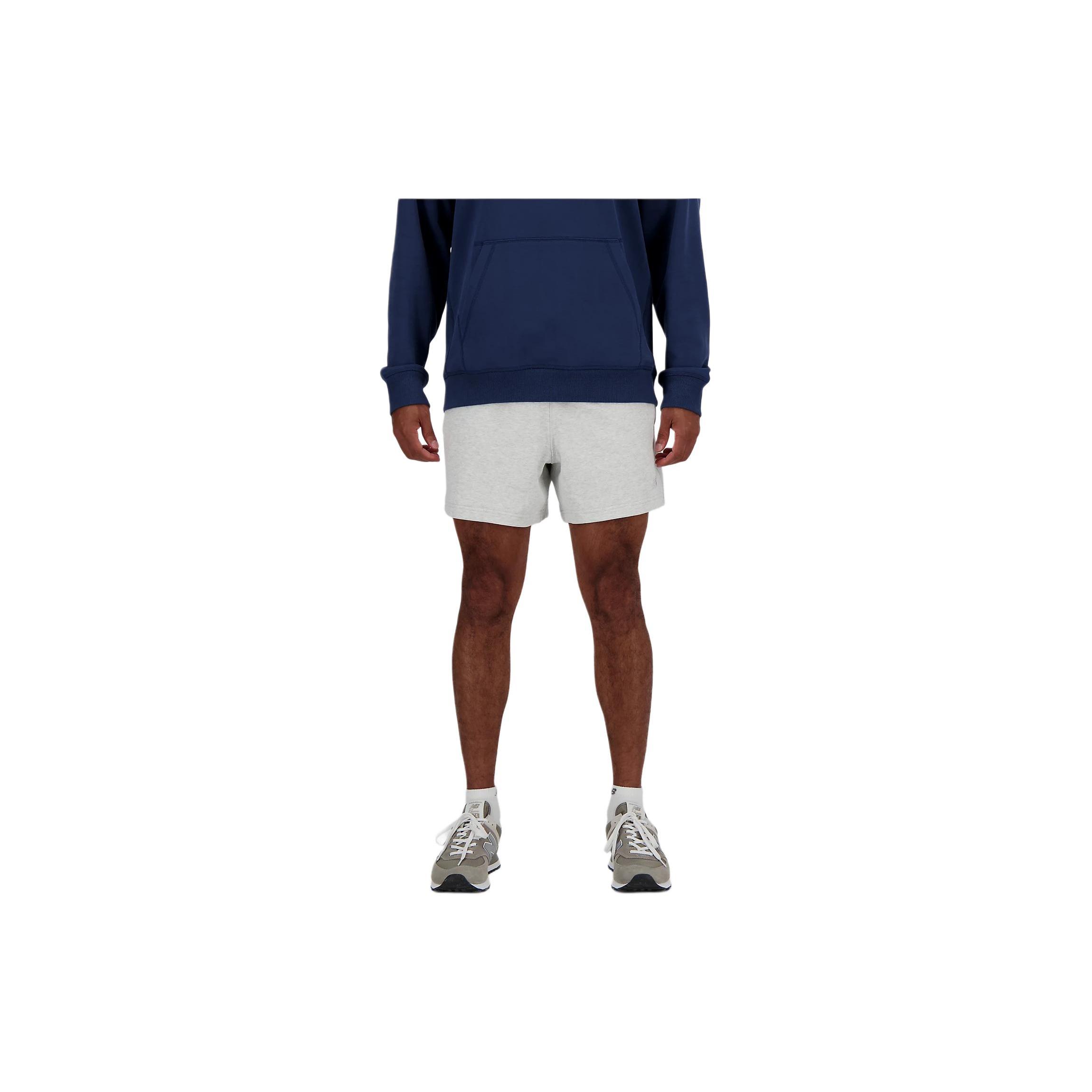 New Balance Athletics Шорты из французского терри 5 Повседневные шорты Мужские Серый MS41511-AHH XXL