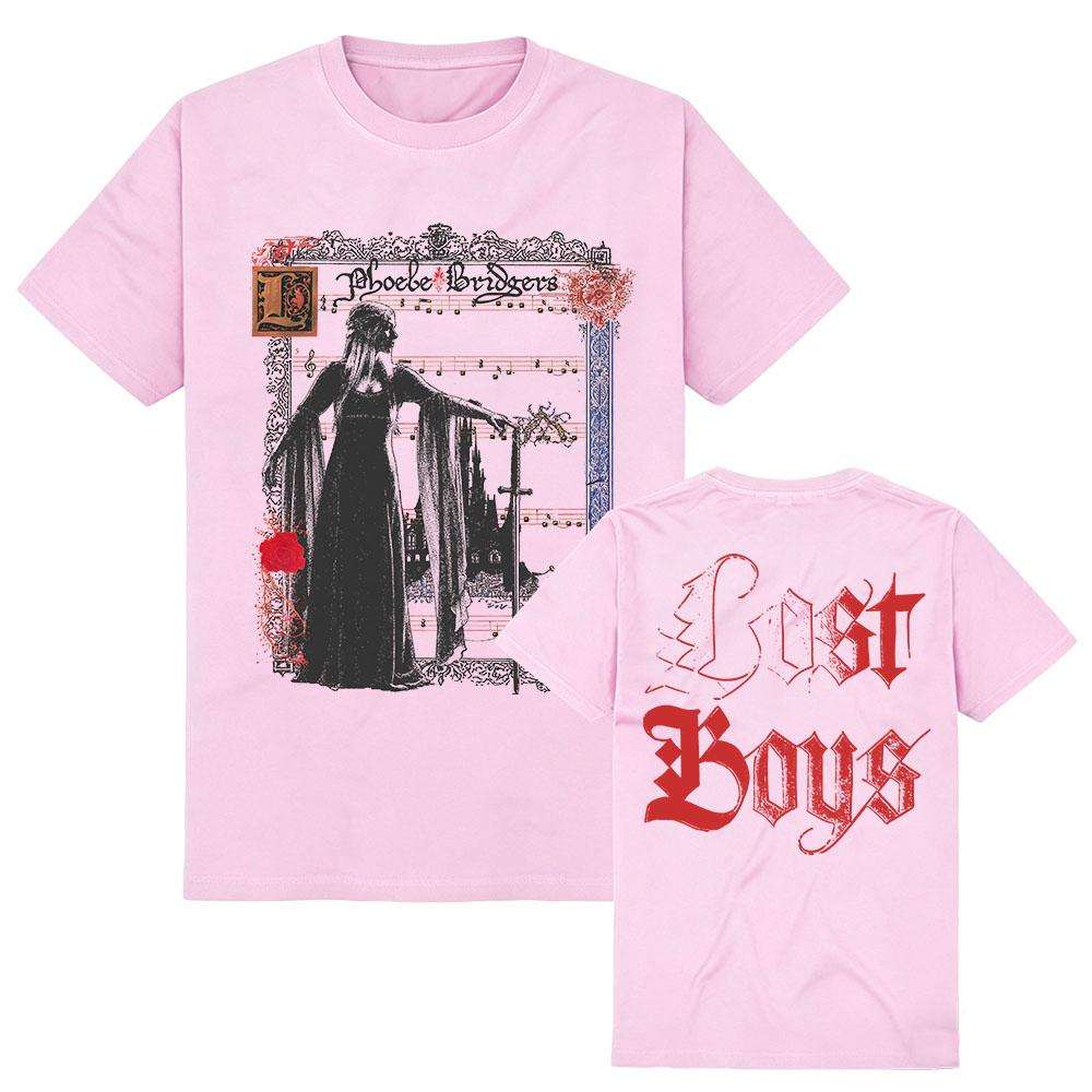 Lost Boys Sword Tee Phoebe Bridgers Singer Design T-shirt Graphic Print Merch Unisex Streetwear Short Sleeve Cotton Female Shirt
